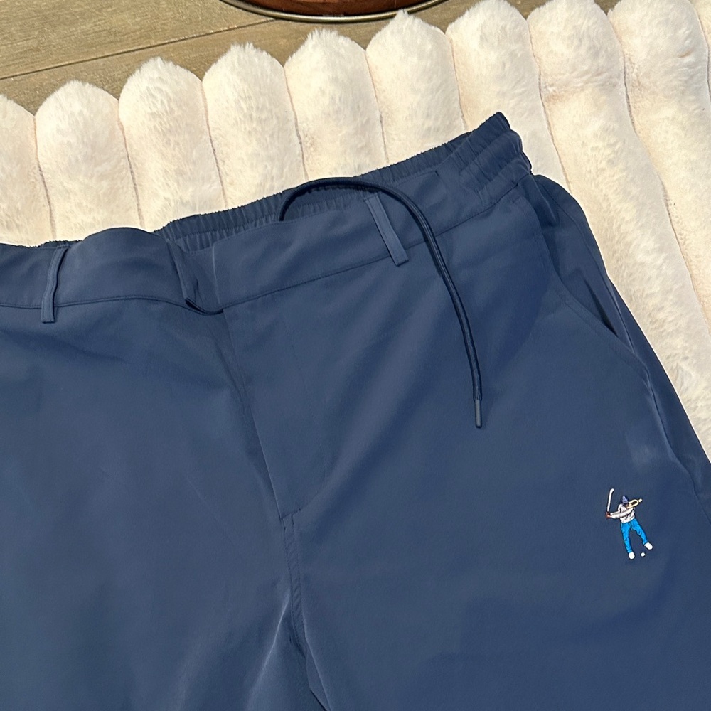 Men's Navy Jogger Pants - Picture 2 of 5